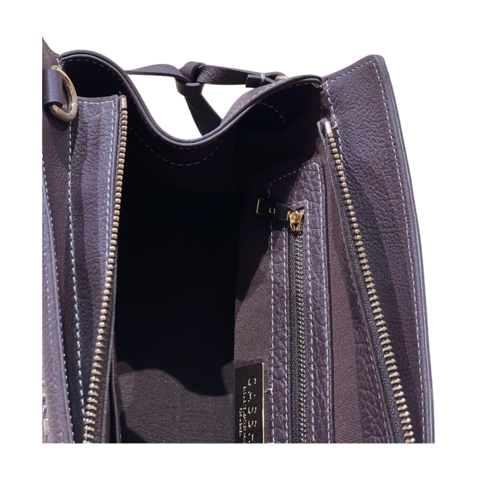 Baguette bag 8628(B) dana derisi kahve