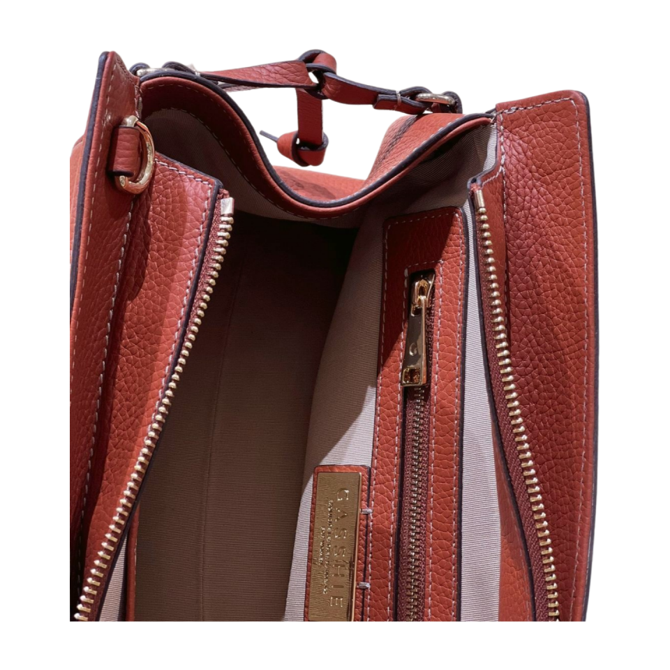Baguette bag 8628(B) dana derisi kiremit