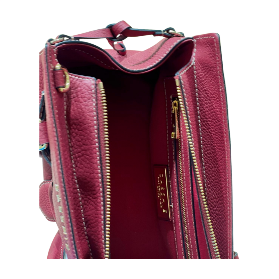 Baguette bag 8628(B) dana derisi bordo