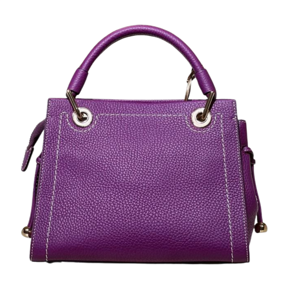Quilted bag 8539 hakiki dana derisi mor