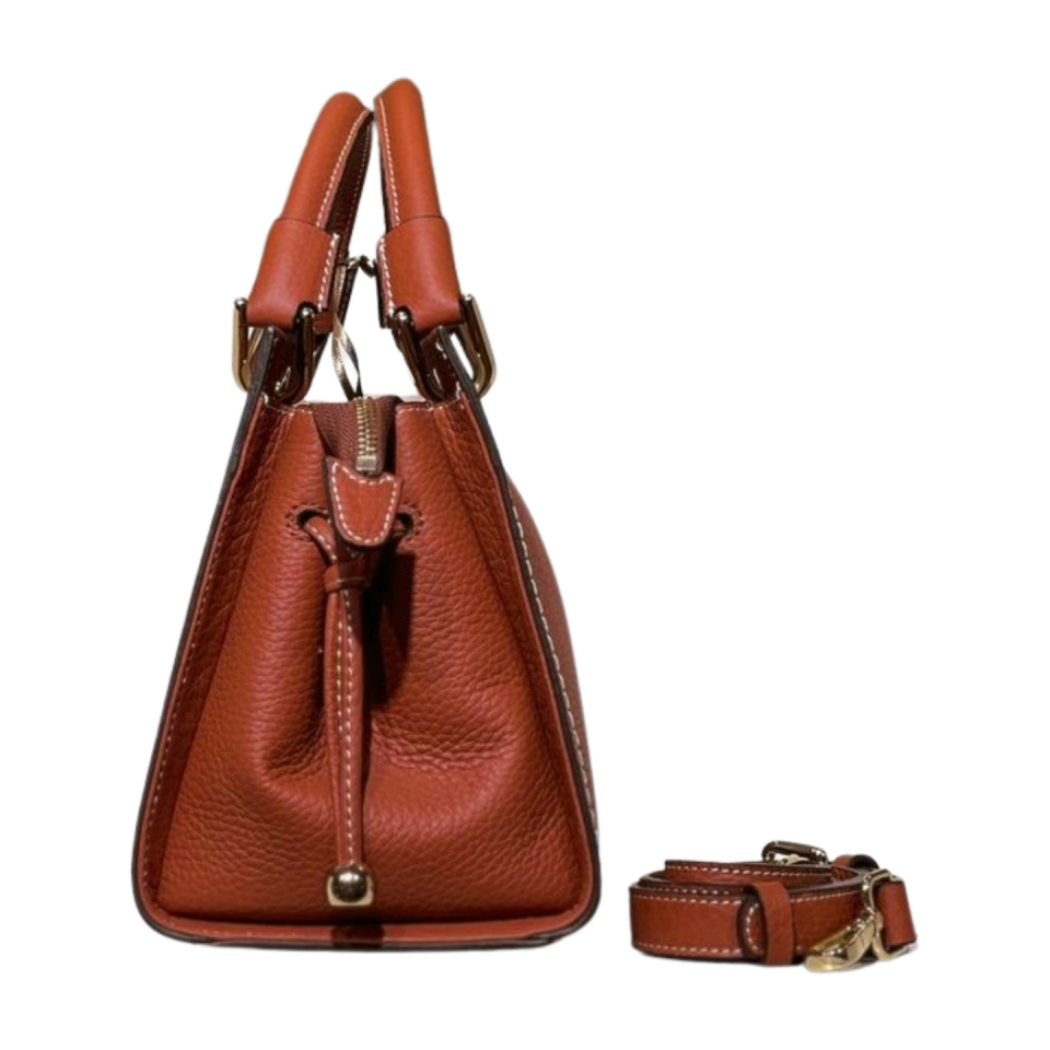 Quilted bag 8539 hakiki dana derisi kiremit