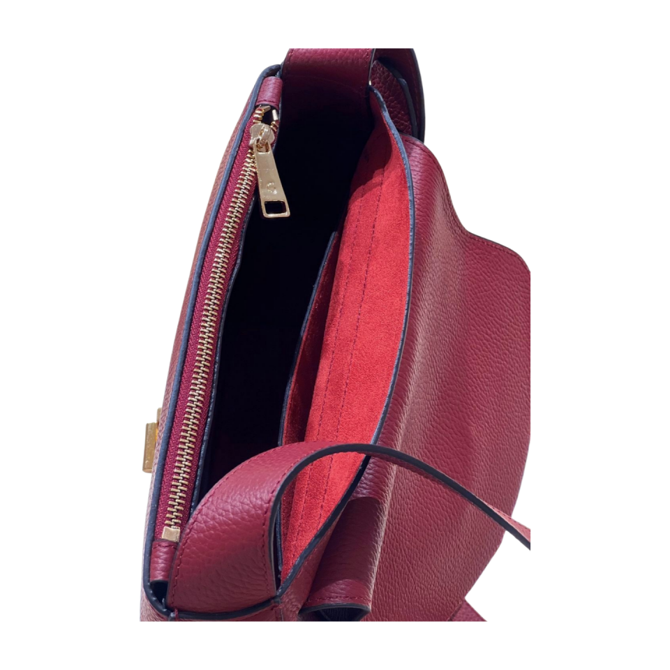 Baguette bag 8608 dana derisi bordo