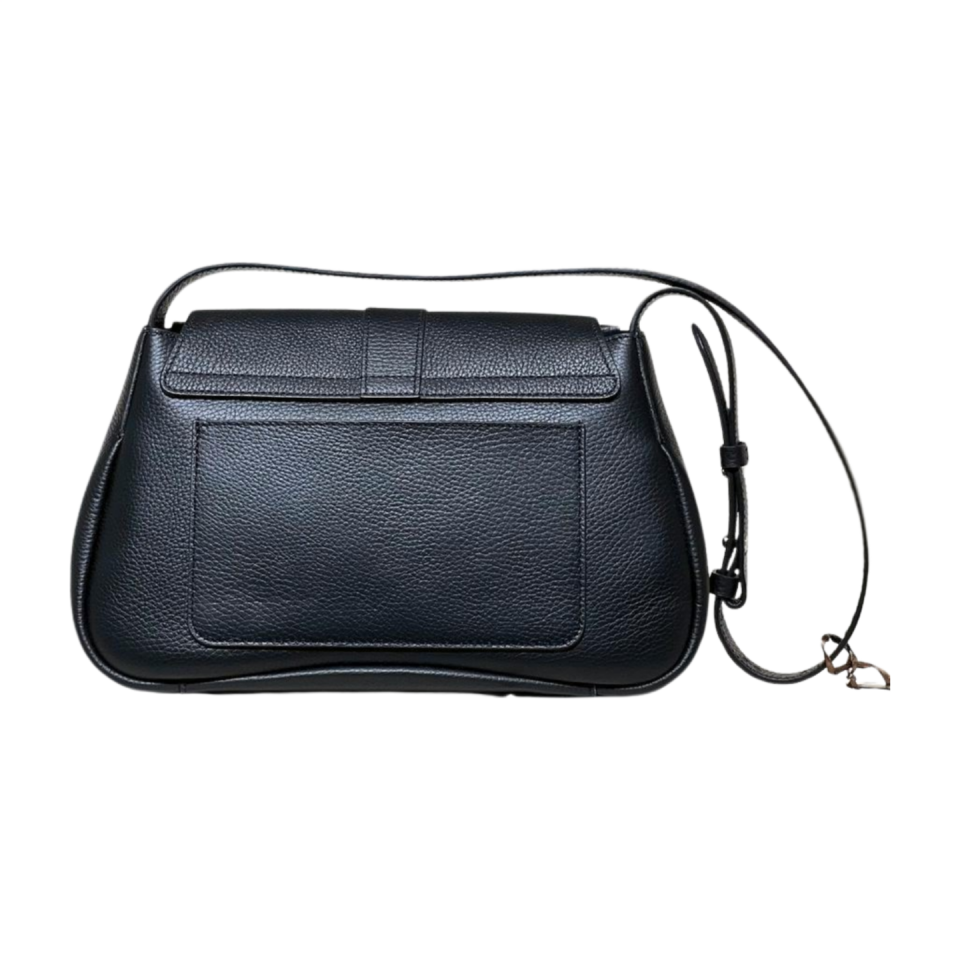 Baguette bag 8608 dana derisi siyah