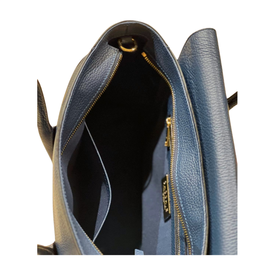 Satchel bag 8582 dana derisi lacivert