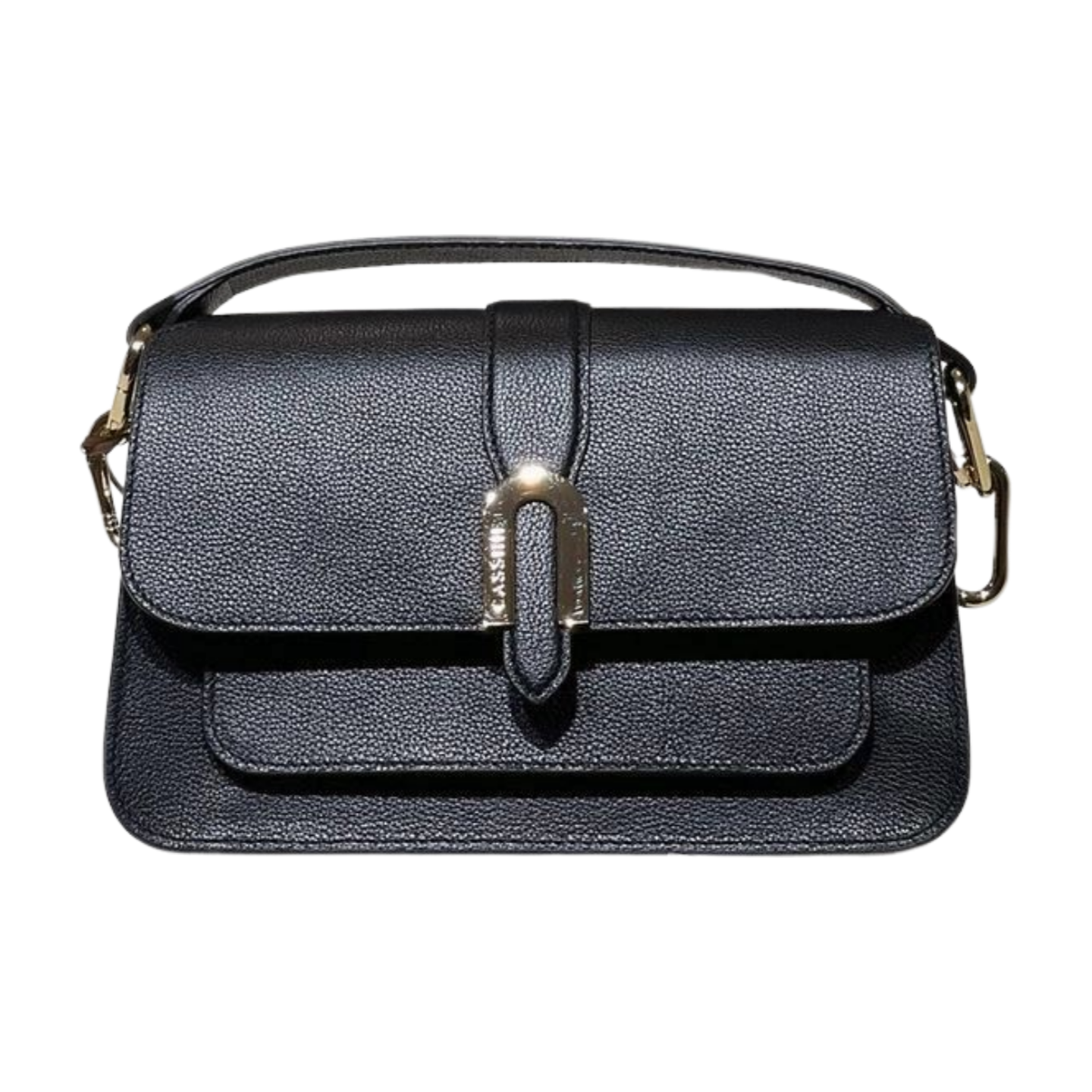 Baguette bag 8577 dana derisi siyah