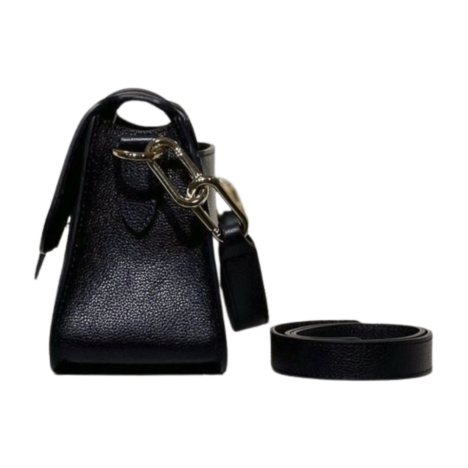 Baguette bag 8577 dana derisi siyah