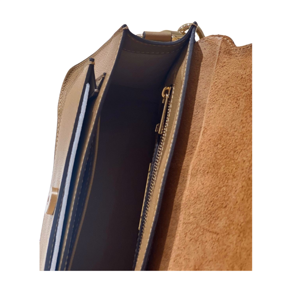 Baguette bag 8577 dana derisi bej