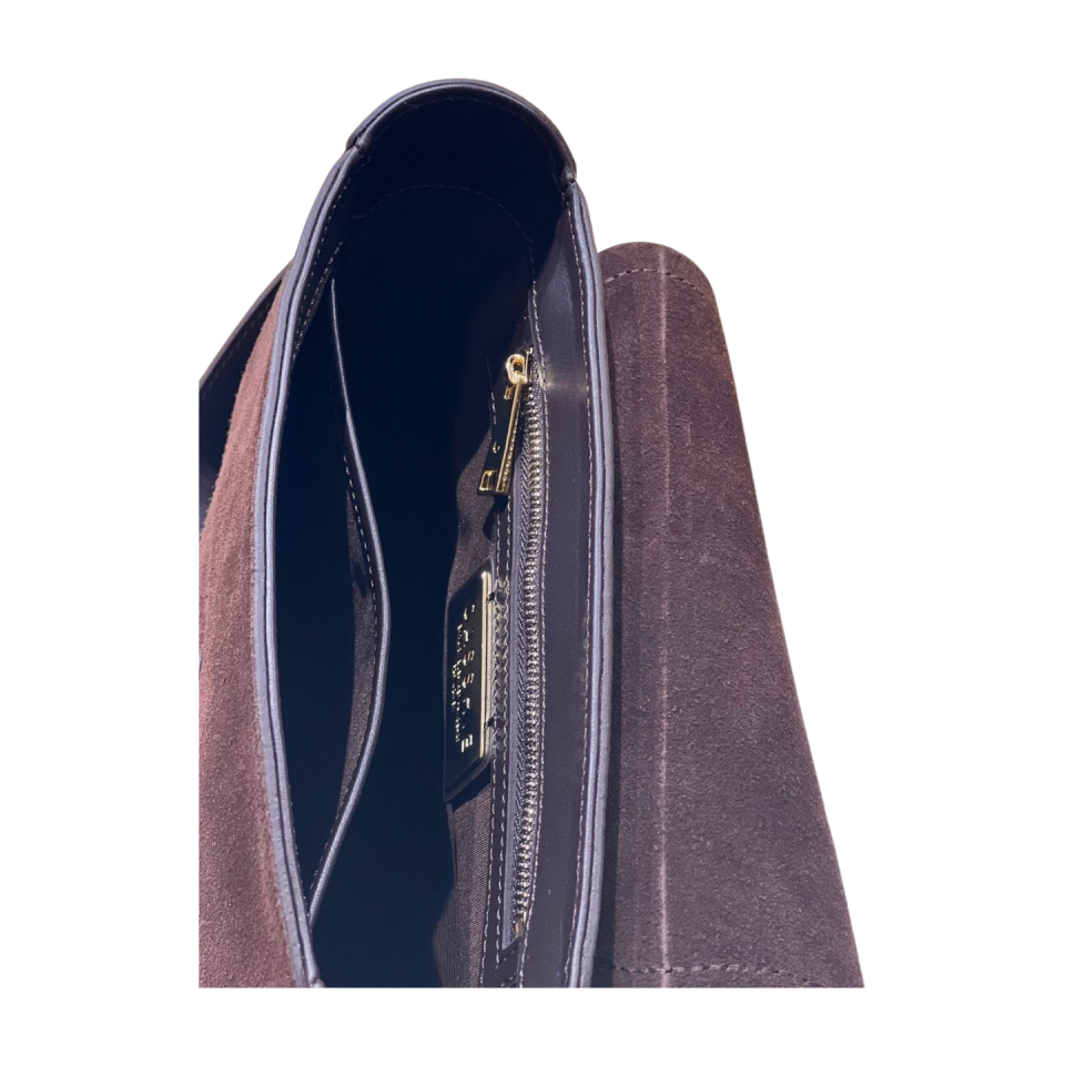 Messenger bag 8604 süet deri kahve