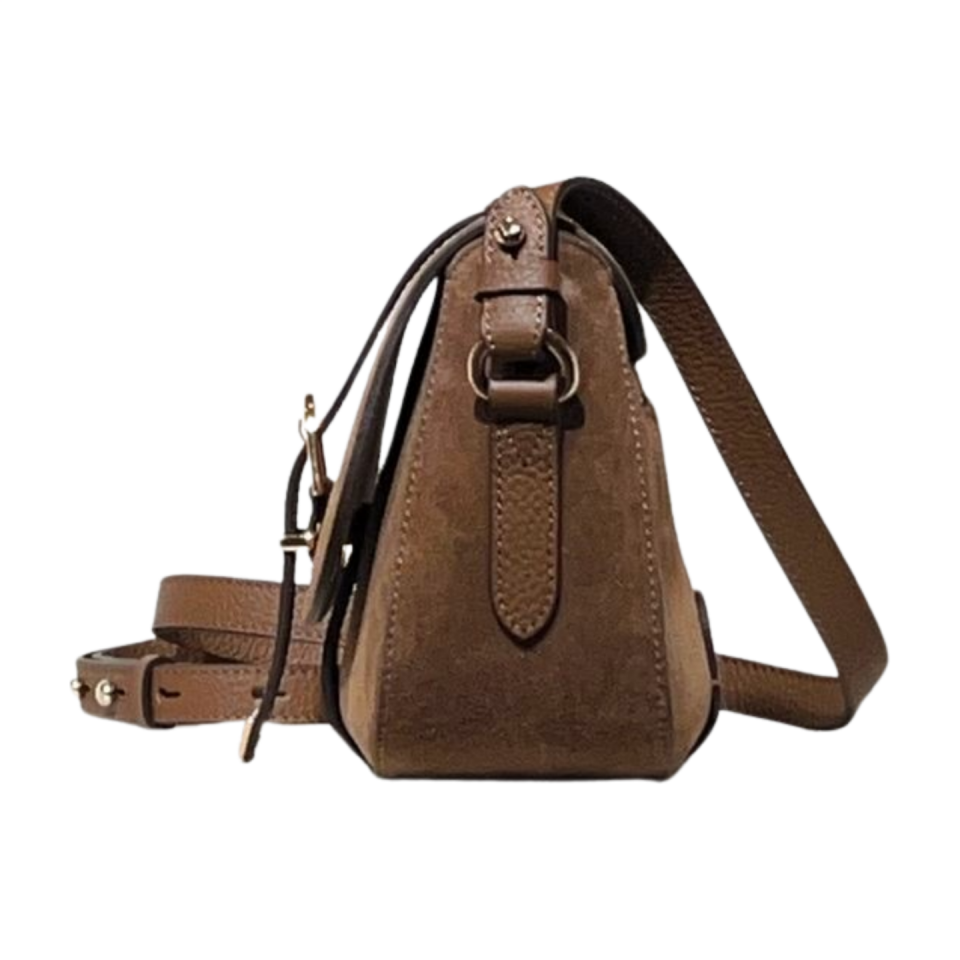 Messenger bag 8604 süet deri taba