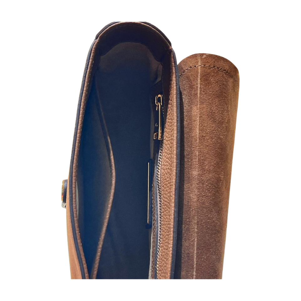 Messenger bag 8604 süet deri taba