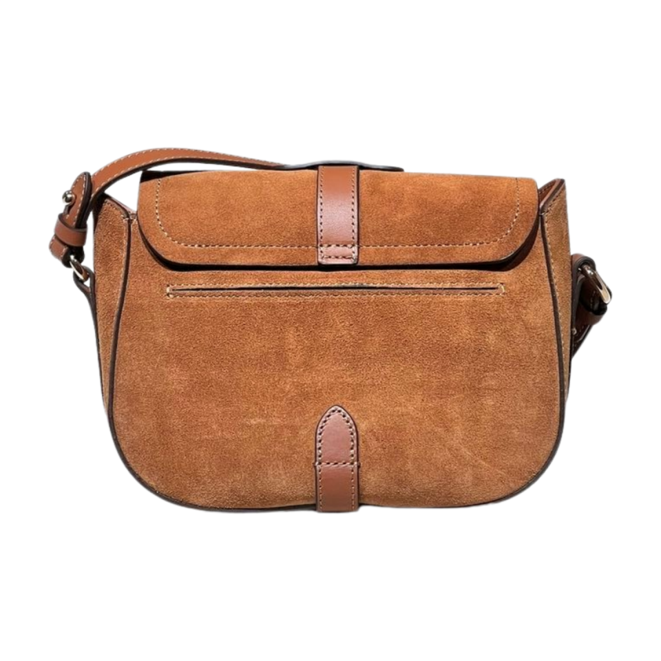 Messenger bag 8604 süet deri camel