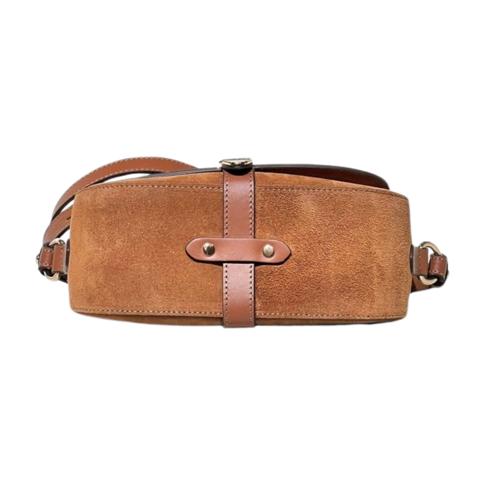 Messenger bag 8604 süet deri camel