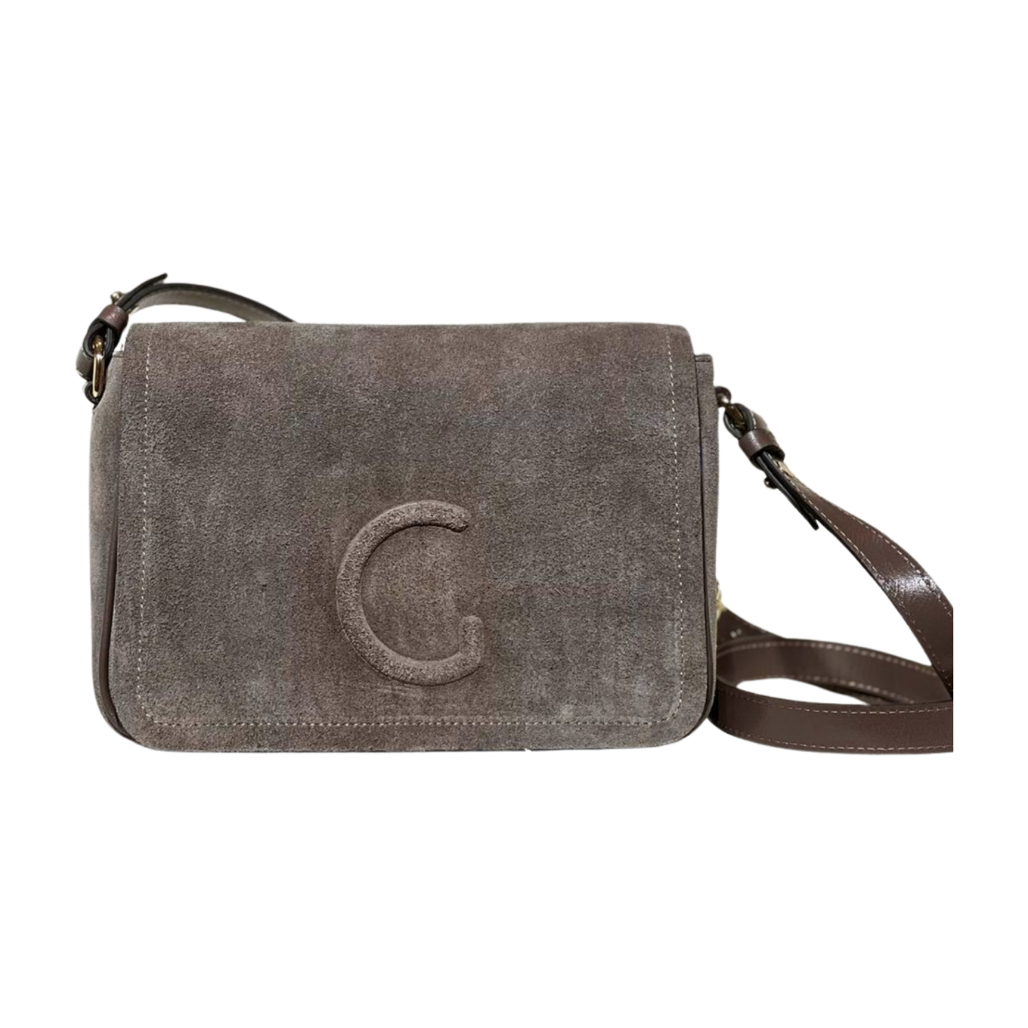 Messenger bag 8580 süet deri gri