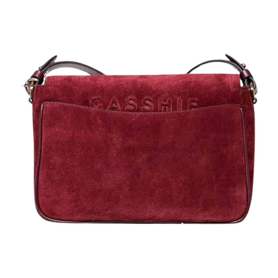 Messenger bag 8580 süet deri bordo