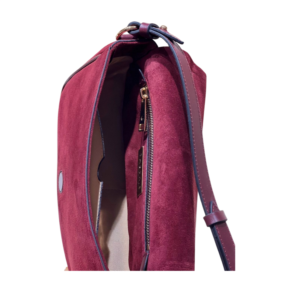 Messenger bag 8580 süet deri bordo