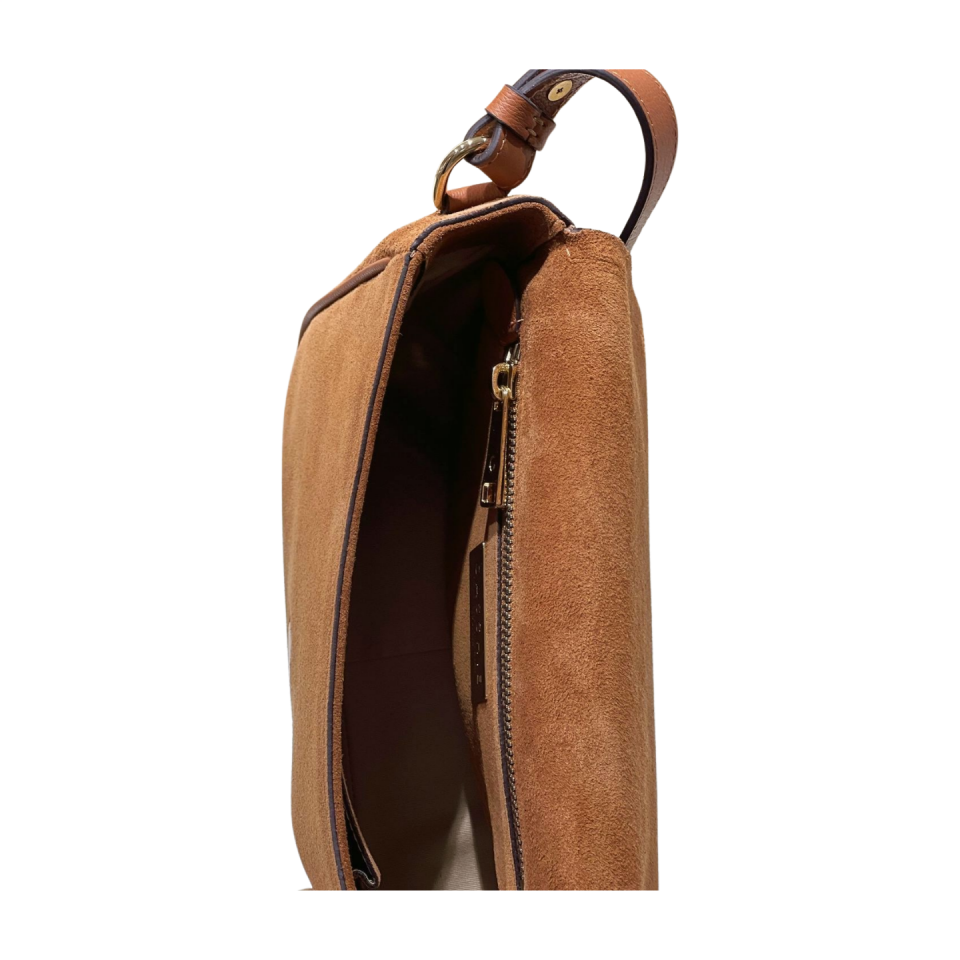Messenger bag 8580 süet deri camel