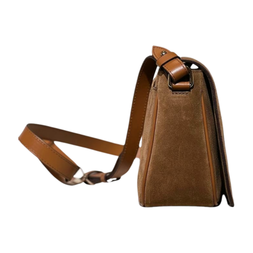Messenger bag 8580 süet deri fındık