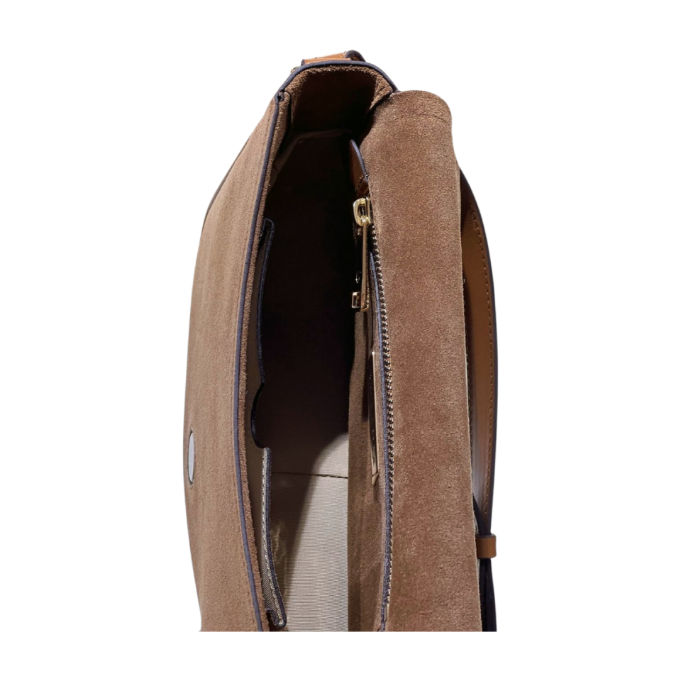 Messenger bag 8580 süet deri fındık