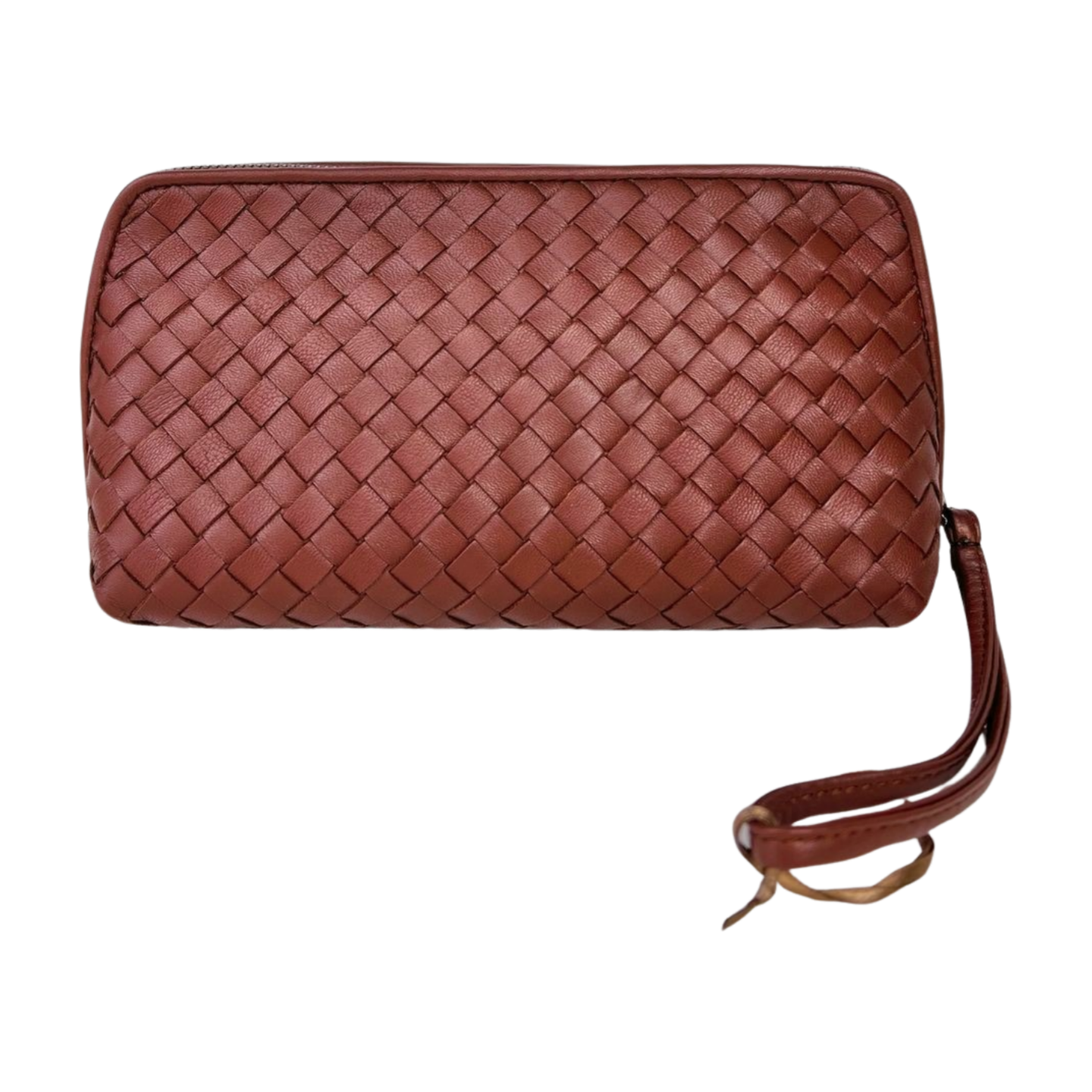 wristlet Bag 4001 hakiki deri kahve