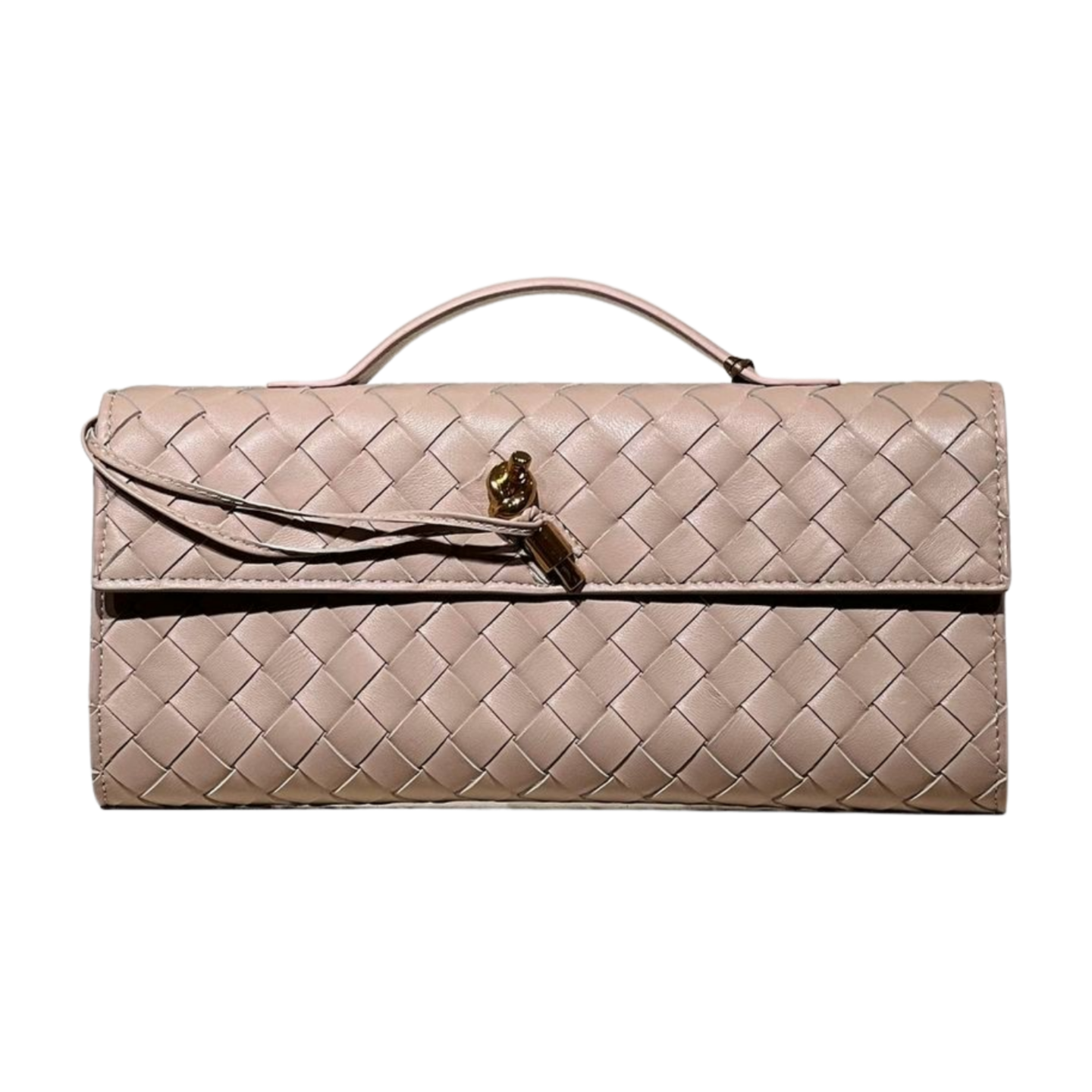 Clutch bag 4028 hakiki deri bej