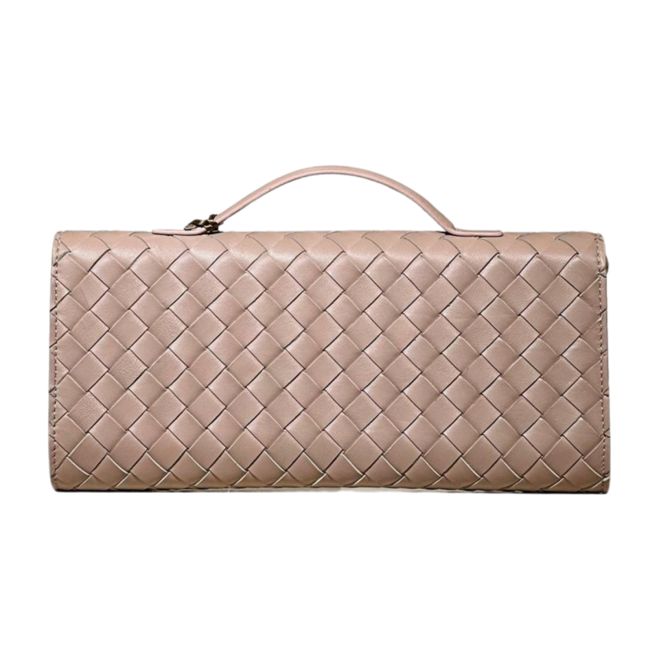 Clutch bag 4028 hakiki deri bej