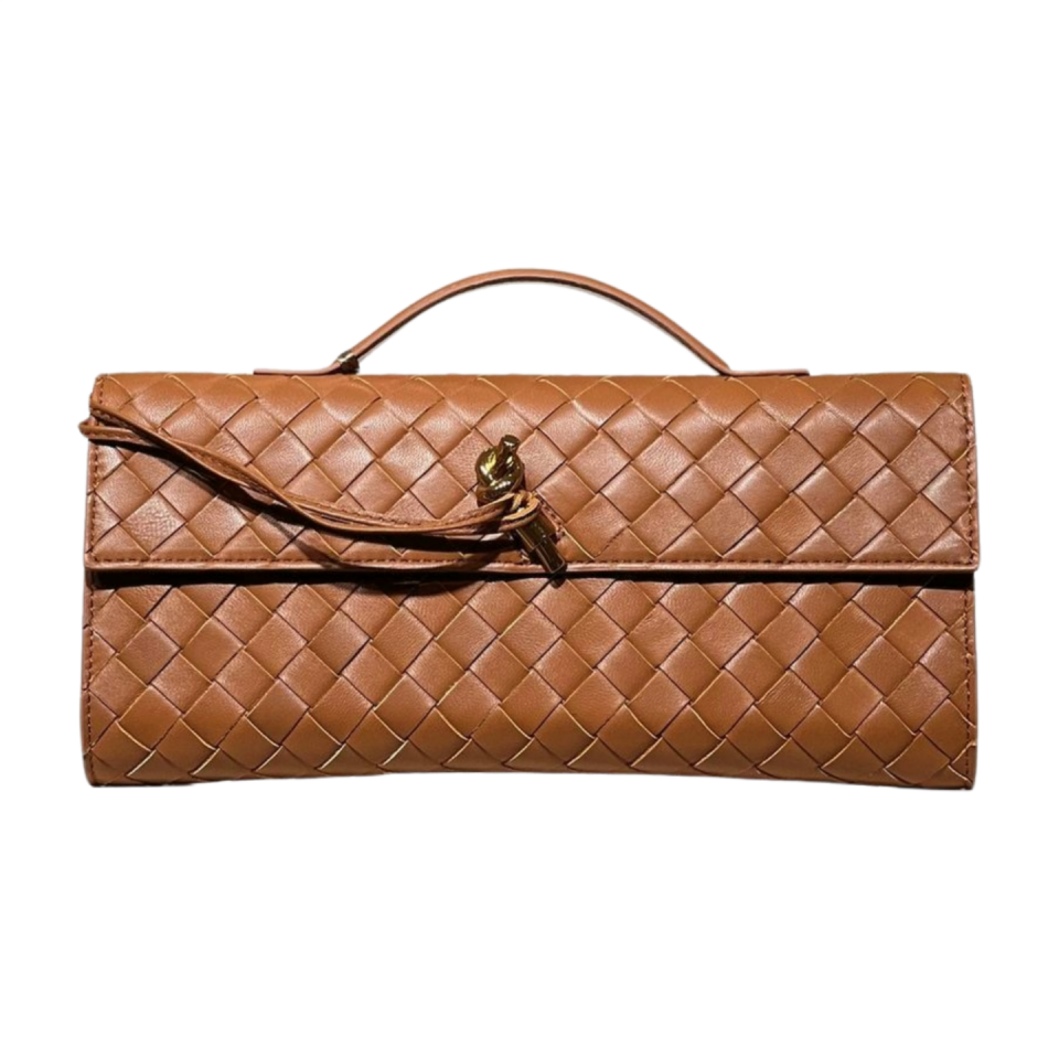 Clutch bag 4028 hakiki deri camel