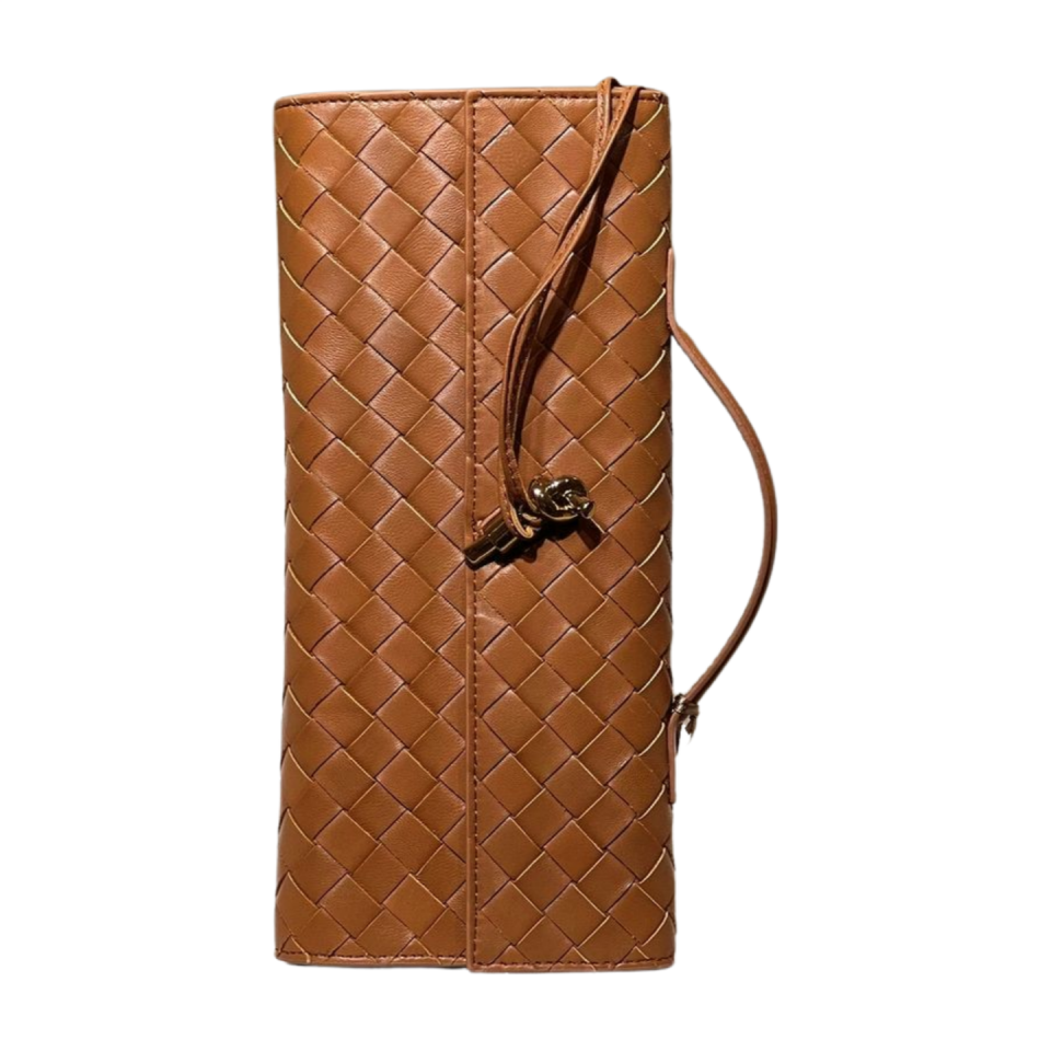 Clutch bag 4028 hakiki deri camel