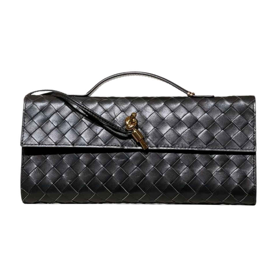 Clutch bag 4028 hakiki deri siyah