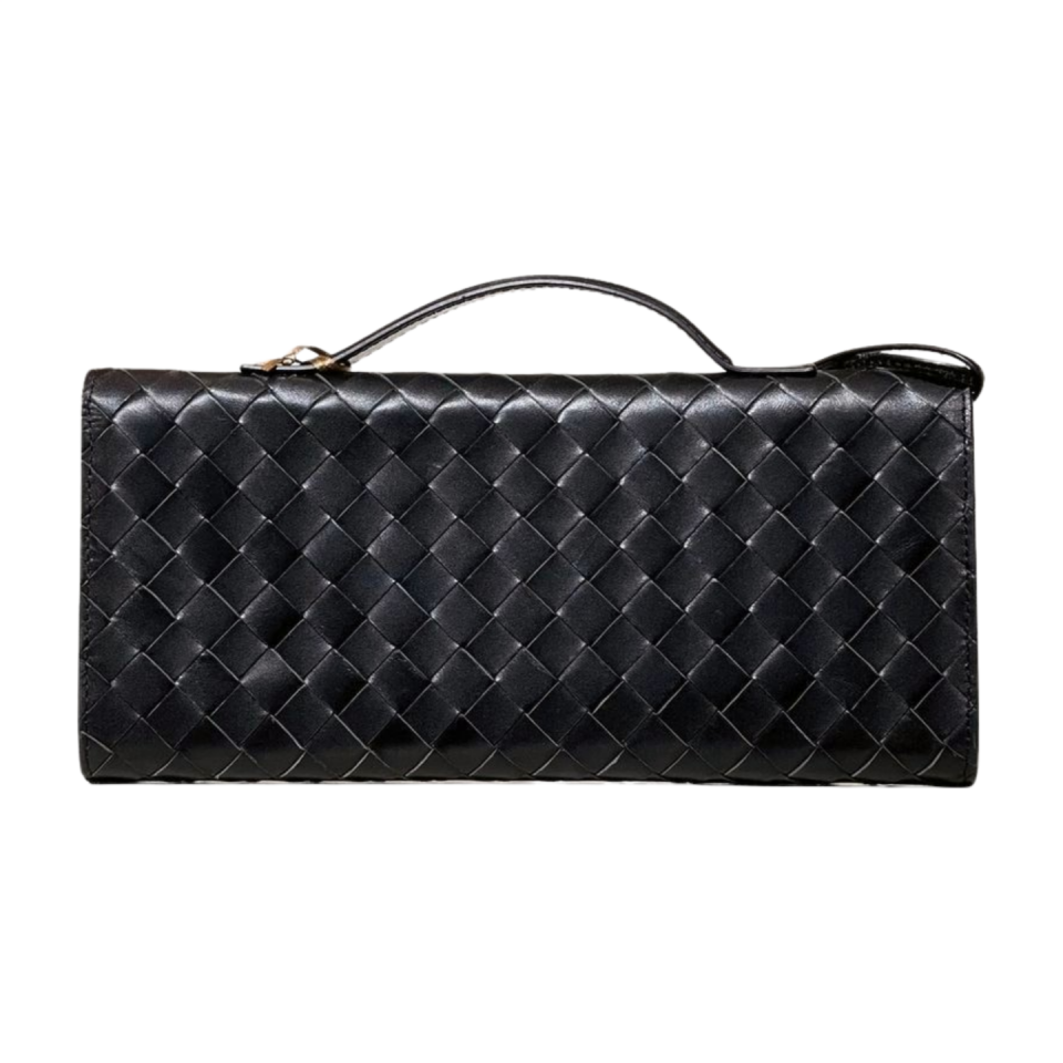 Clutch bag 4028 hakiki deri siyah