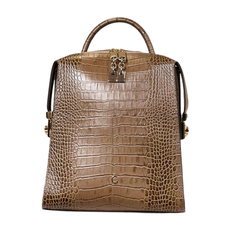 Backpack 8345 dana derisi kroko/vizon
