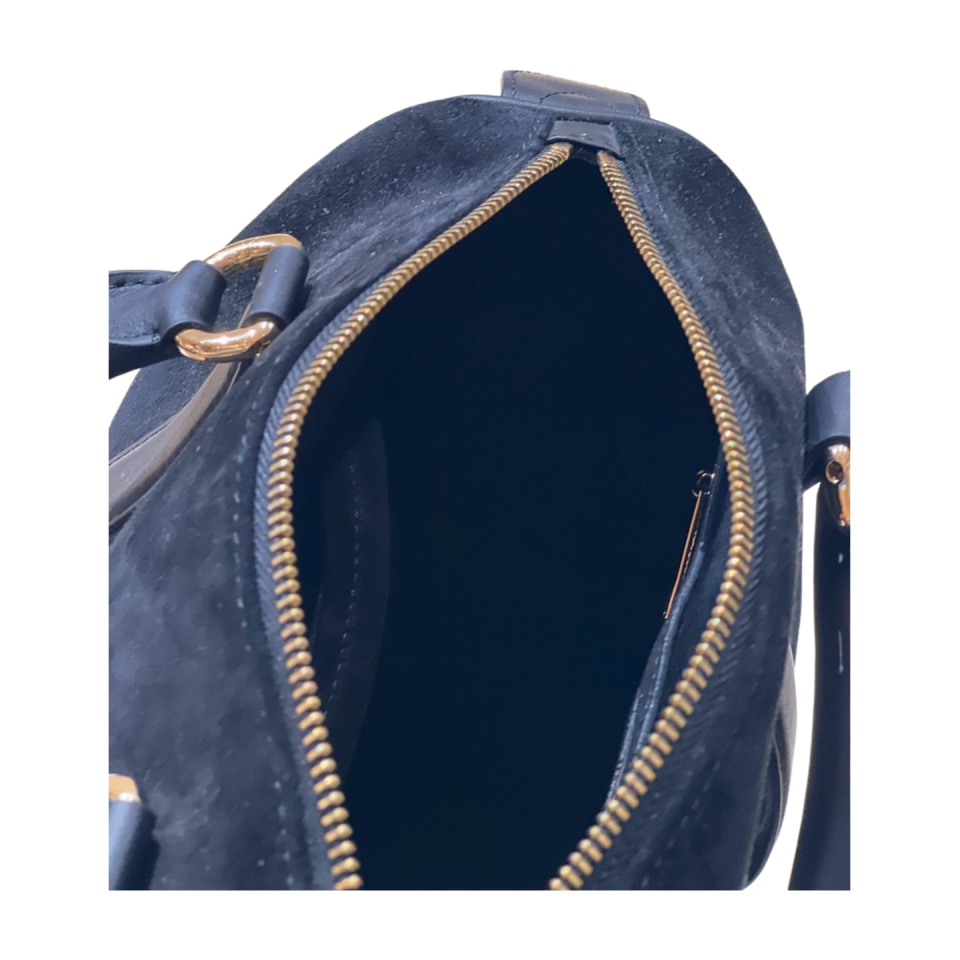 Barrel bag 8591 süet deri siyah