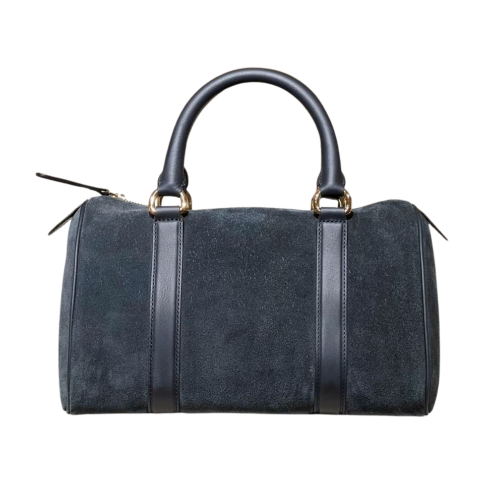 Barrel bag 8591 süet deri lacivert