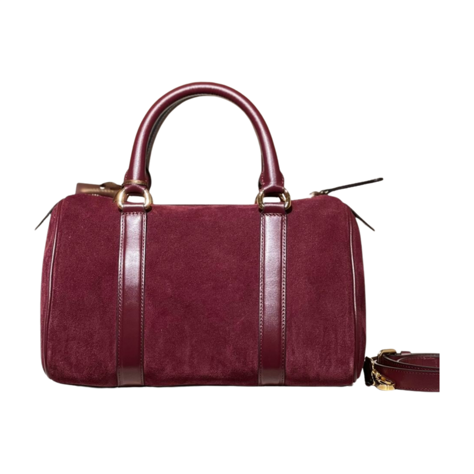 Barrel bag 8591 süet deri bordo