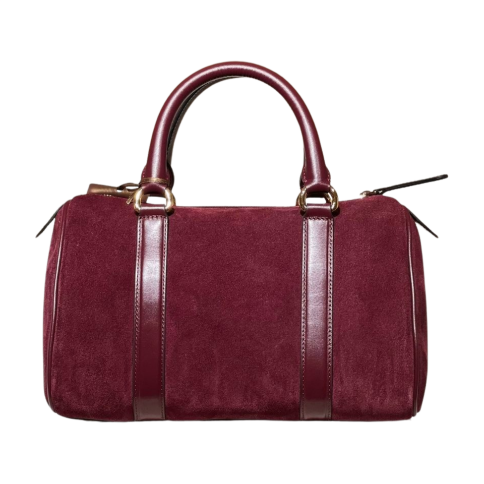 Barrel bag 8591 süet deri bordo