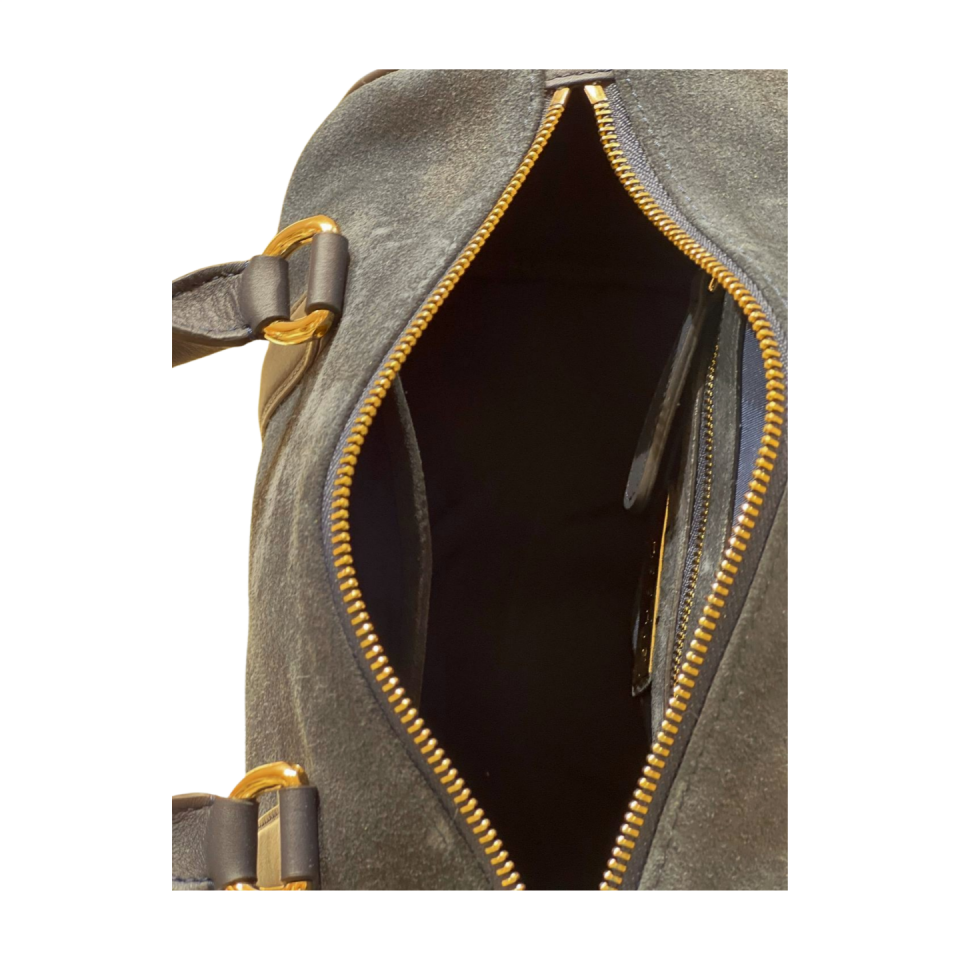 Barrel bag 8591 süet deri haki