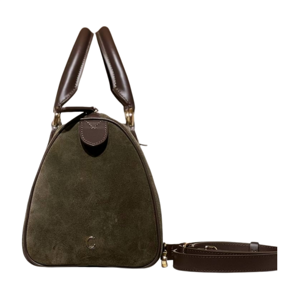 Barrel bag 8591 süet deri haki