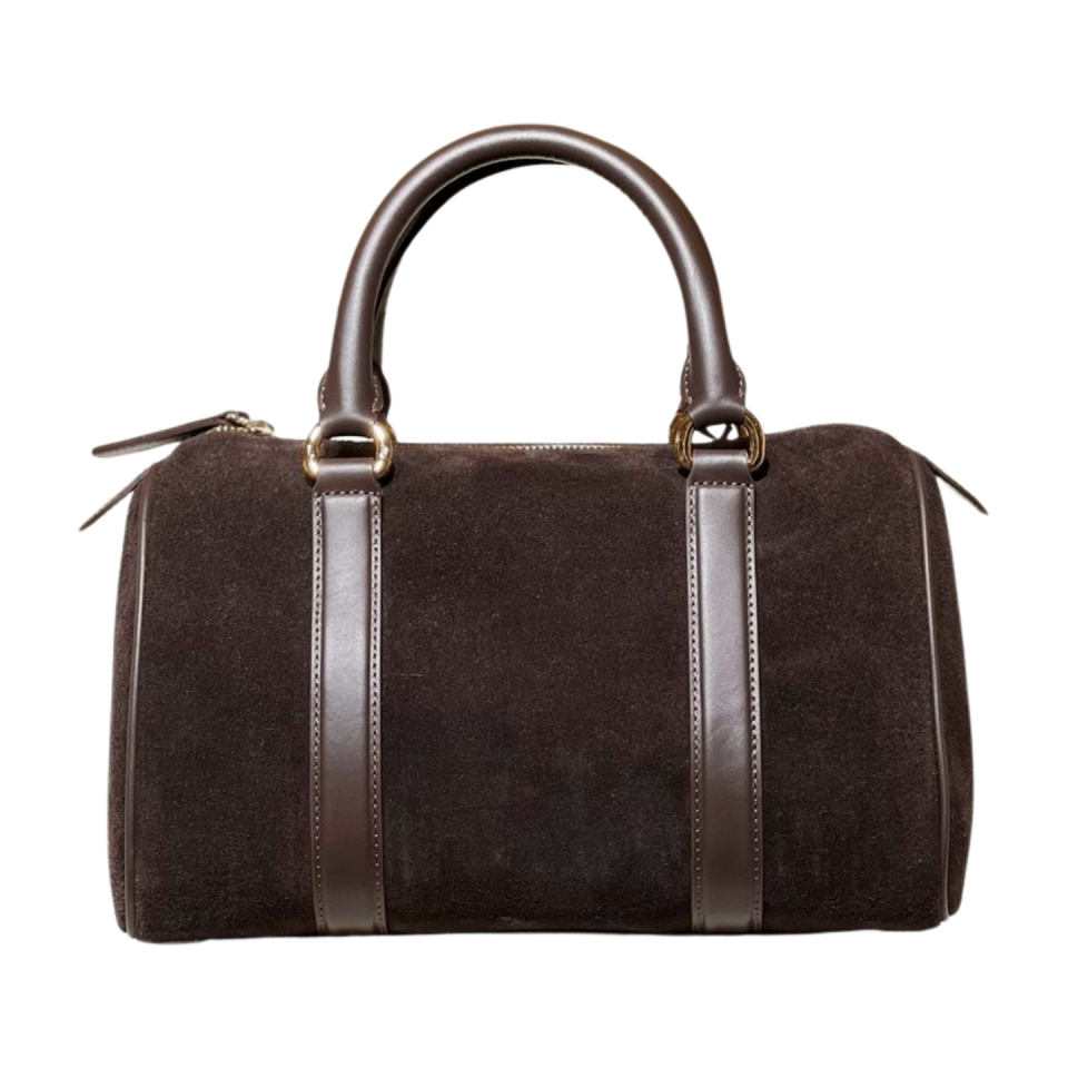 Barrel bag 8591 süet deri kahve